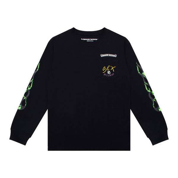 Chrome Hearts x Matty Boy Sex Records Flame Long-Sleeve 'Black'