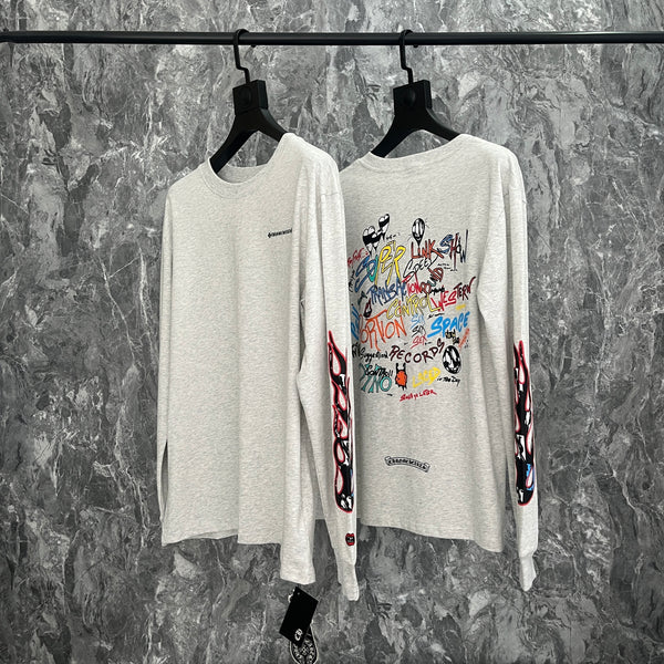 Chrome Hearts Matty Boy Brain L/S T-shirt 'Gray'